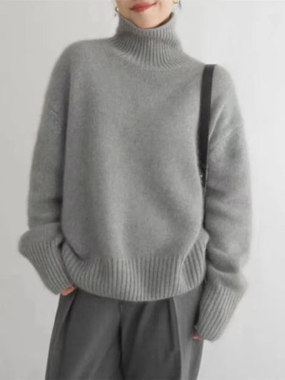Isabella - Hochkragen Cashmere Pullover