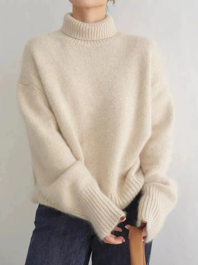 Isabella - Hochkragen Cashmere Pullover