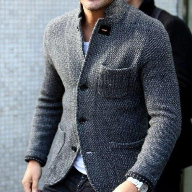 Carter | Warme Retro-Strickjacke