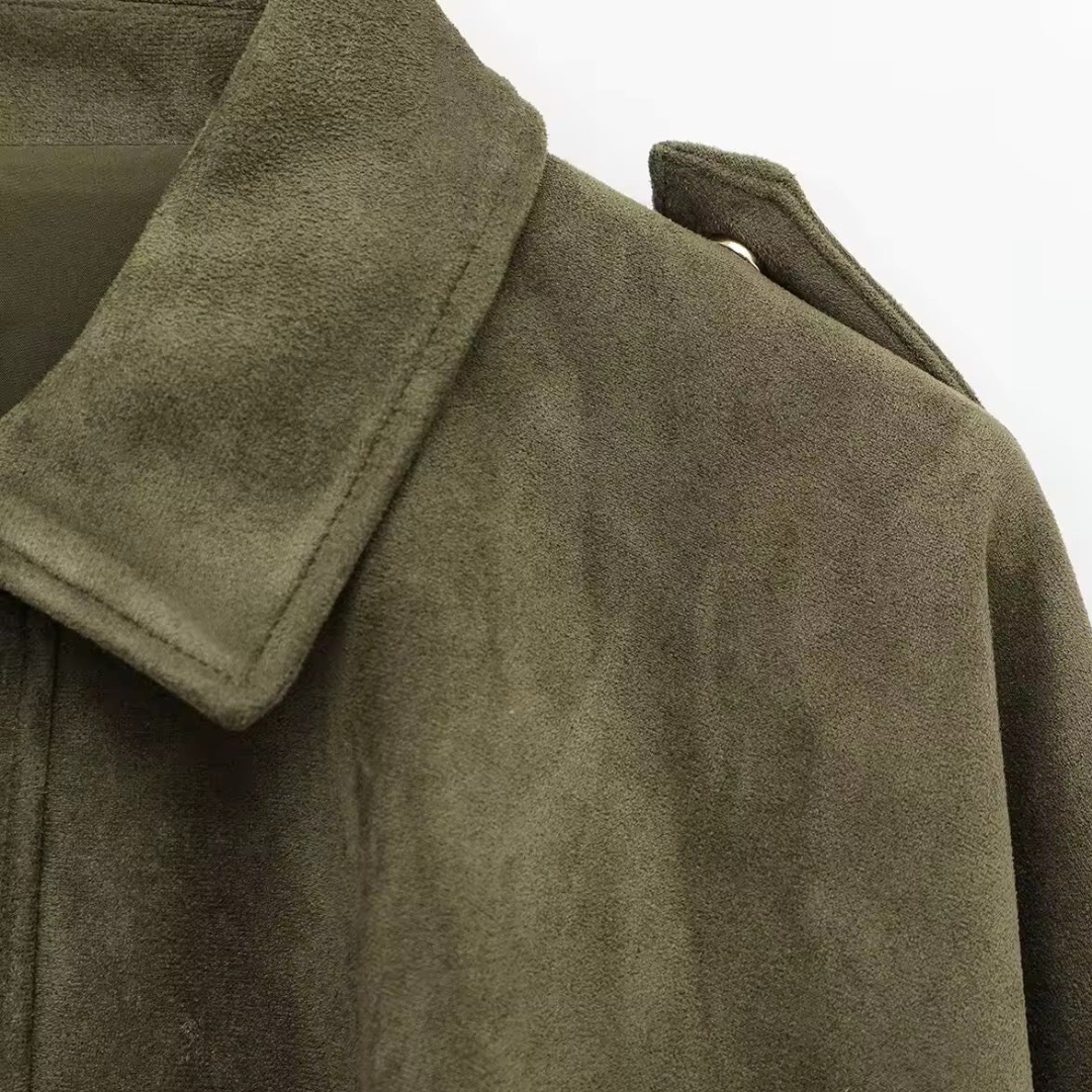 Georgina - Leichte Wildlederjacke