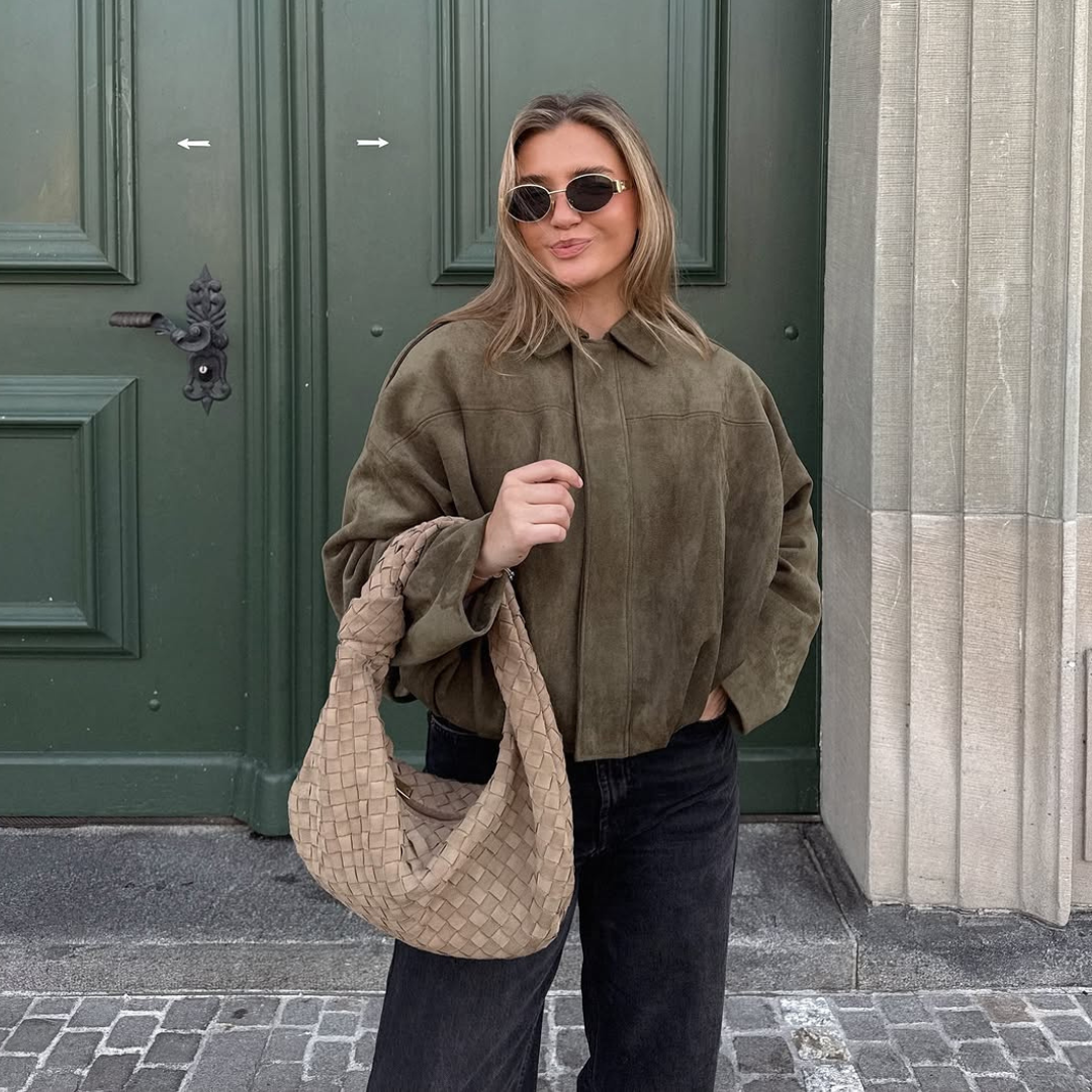 Georgina - Leichte Wildlederjacke