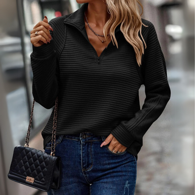 Elise - Eleganter V-Ausschnitt-Pullover für Frauen