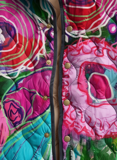 Veste Élégante Femme à Motifs Floraux