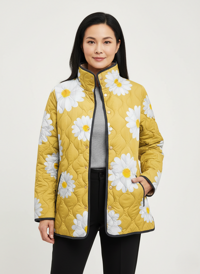 Veste Femme à Motif Charmant de Marguerite