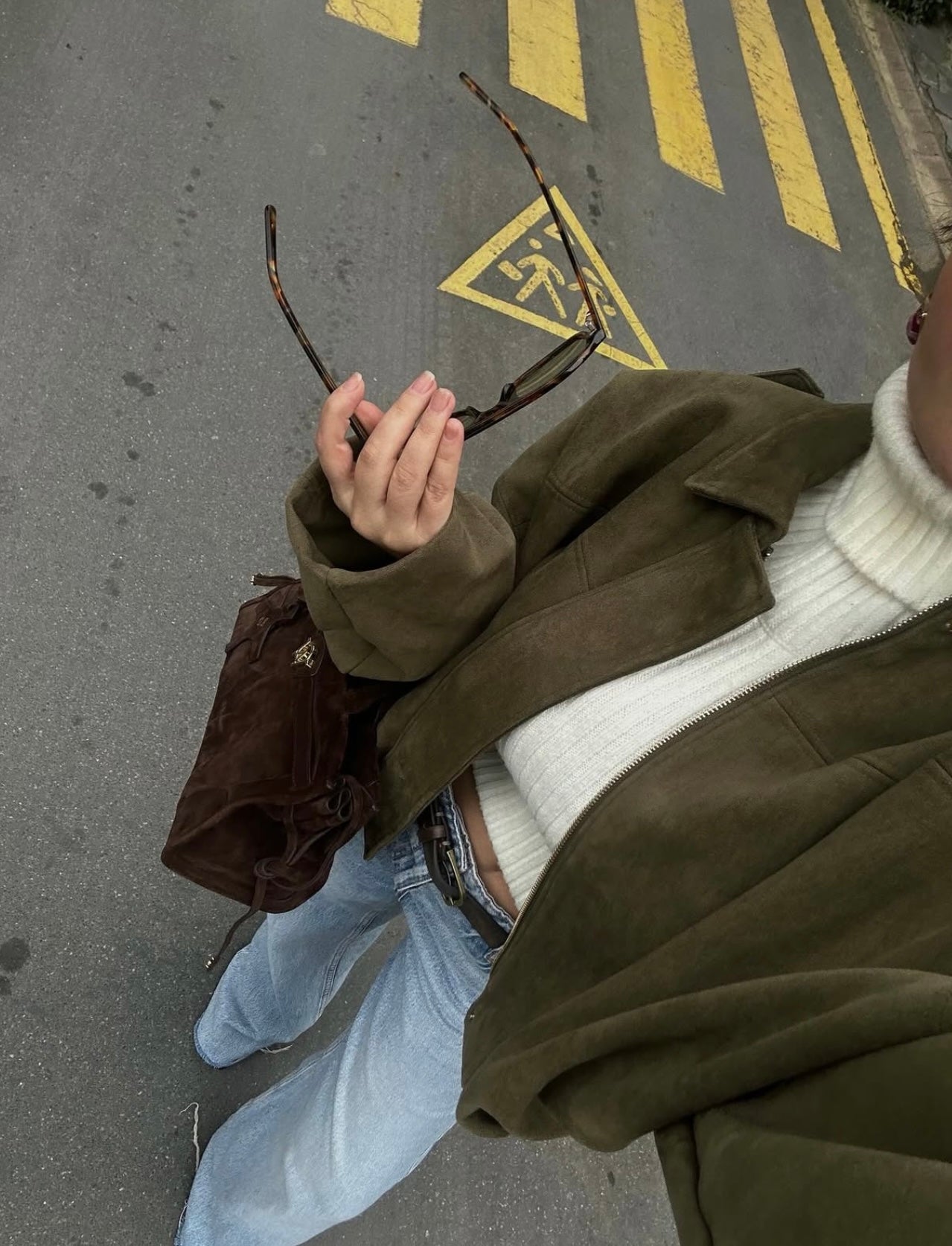 Alina™ Oversize-Wildledermantel