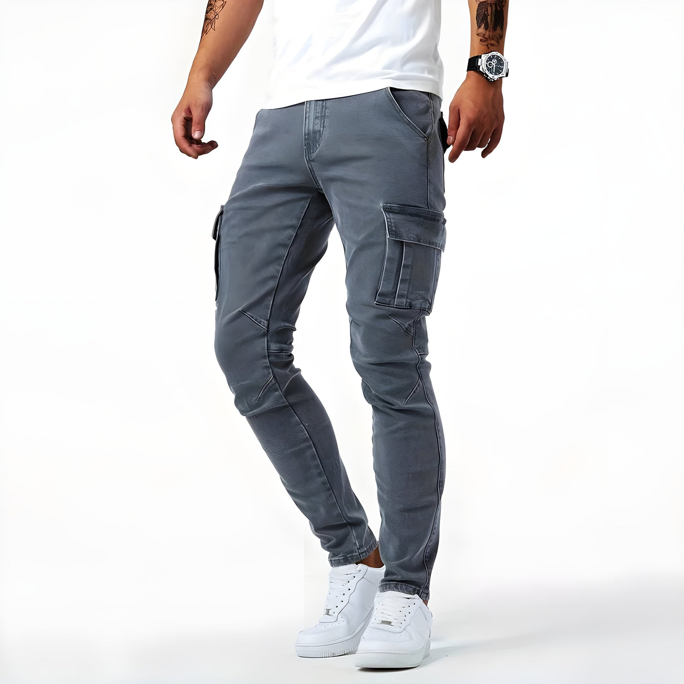 Samuel™ | Stretch Denim Cargo-Hosen