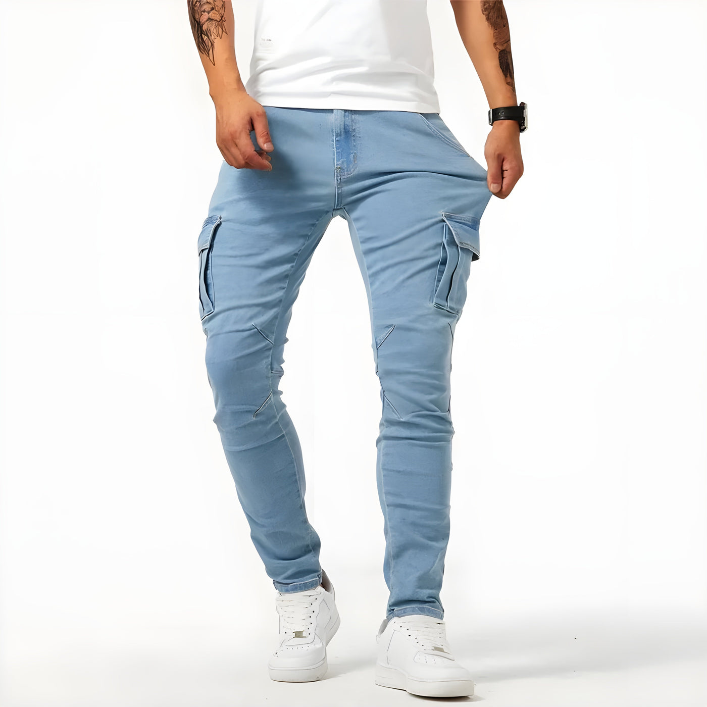Samuel™ | Stretch Denim Cargo-Hosen