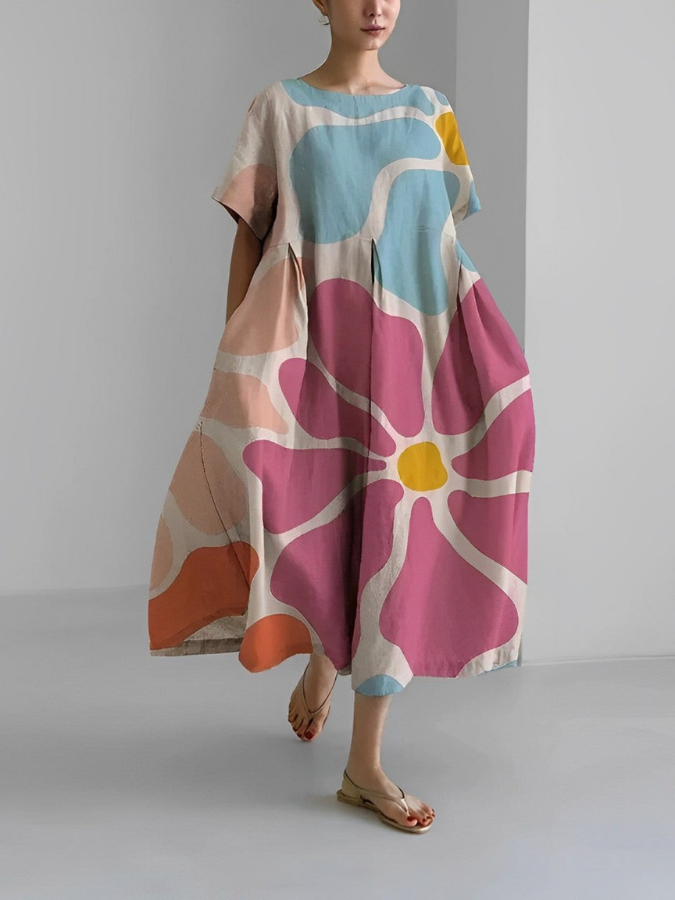 VALENTINA – Maxikleid Blumen Sommerlich