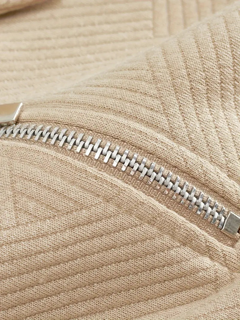 Oscar – Vintage-Zip-Pullover mit geometrischem Design