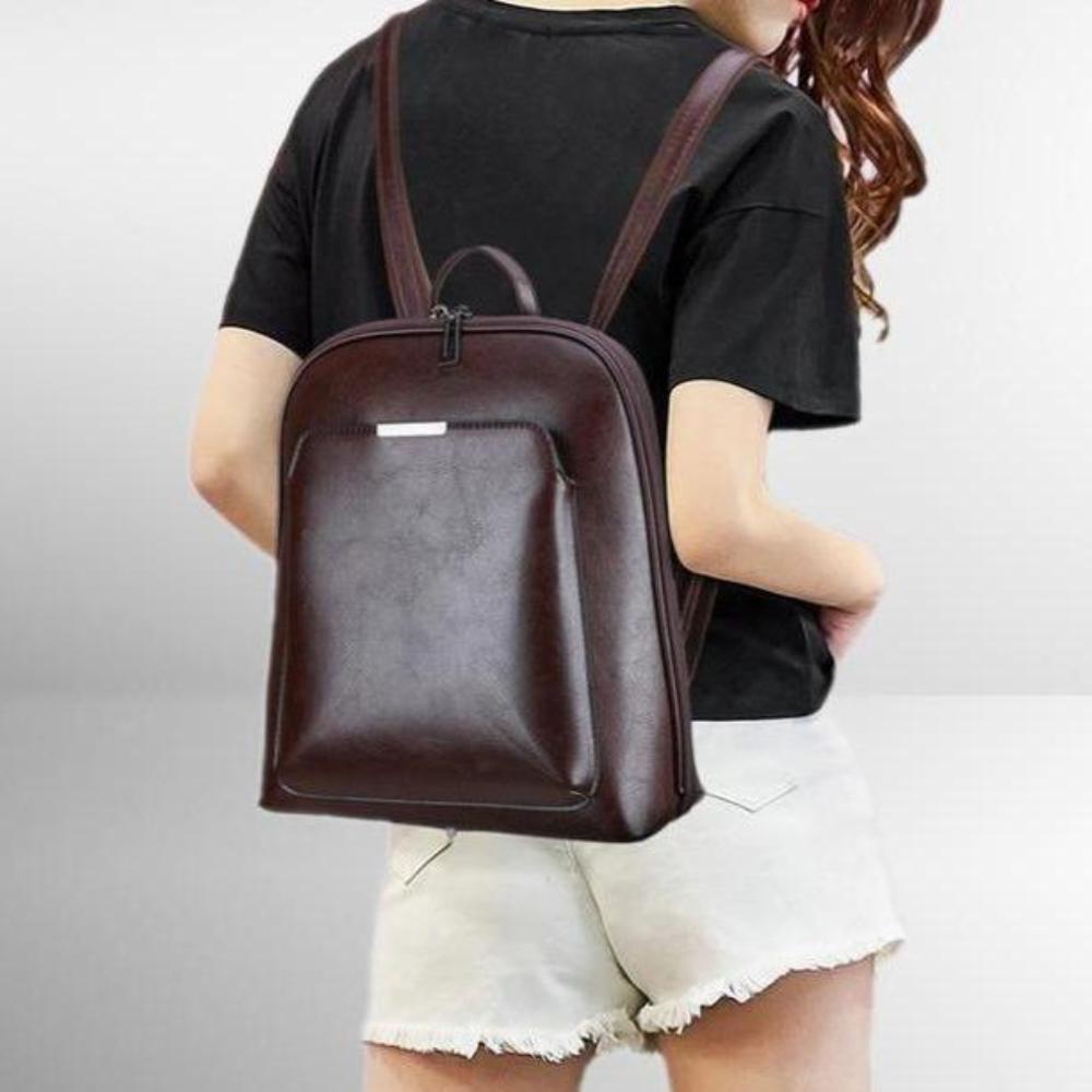 Naomi | Zeitloser Doppelzip-Rucksack mit eleganter Schlichtheit