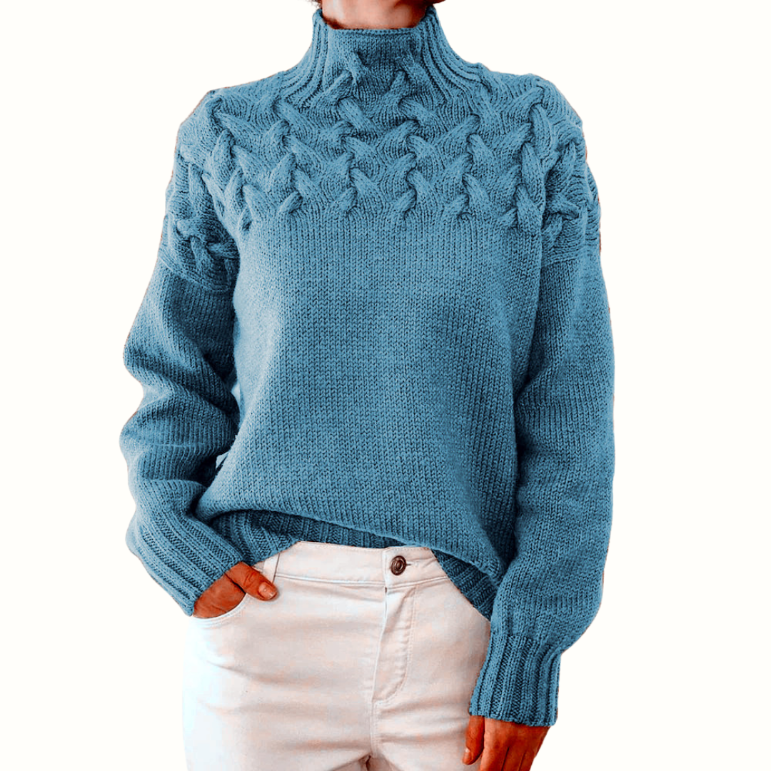 Elena | Warmer Strickrollkragen
