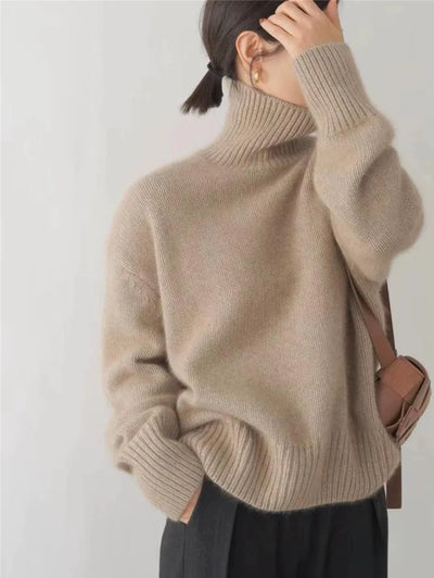 Isabella - Hochkragen Cashmere Pullover