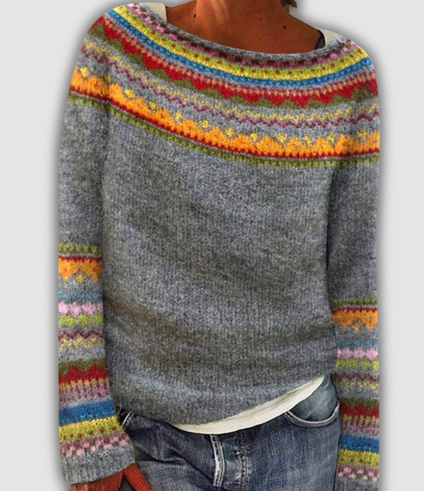 Leevke | Bequemer Retro-Pullover