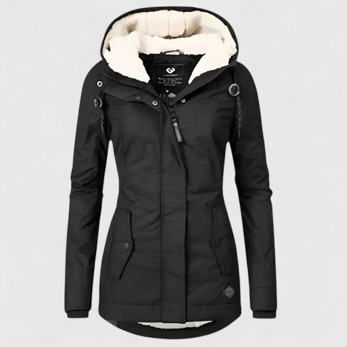 Yvette™ Wasserdichte Winterjacke mit Kapuze