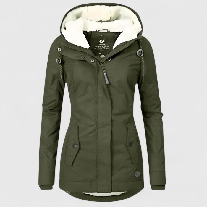 Yvette™ Wasserdichte Winterjacke mit Kapuze