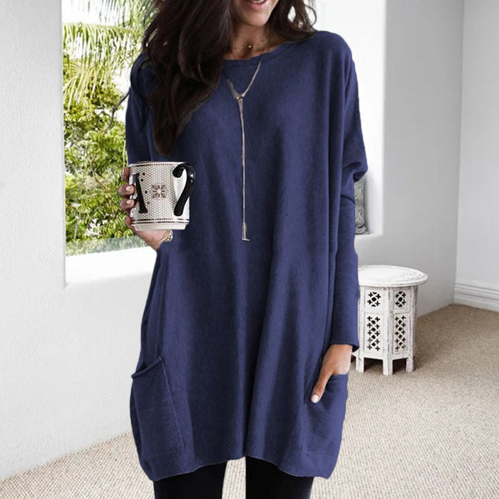 ELLE | Langarm-Shirtkleid mit Taschen