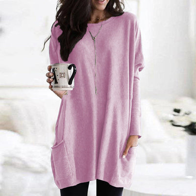 ELLE | Langarm-Shirtkleid mit Taschen