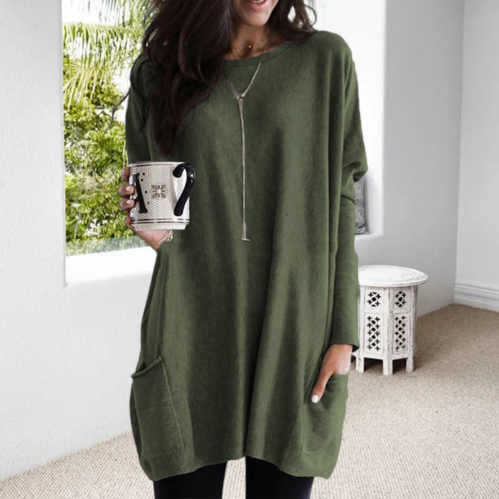 ELLE | Langarm-Shirtkleid mit Taschen