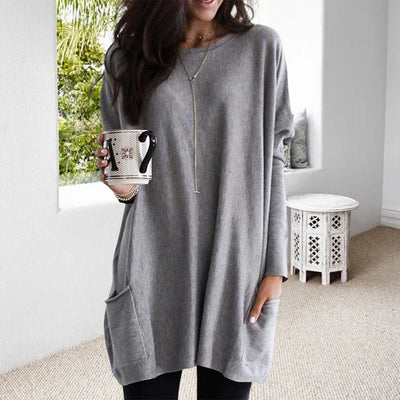 ELLE | Langarm-Shirtkleid mit Taschen