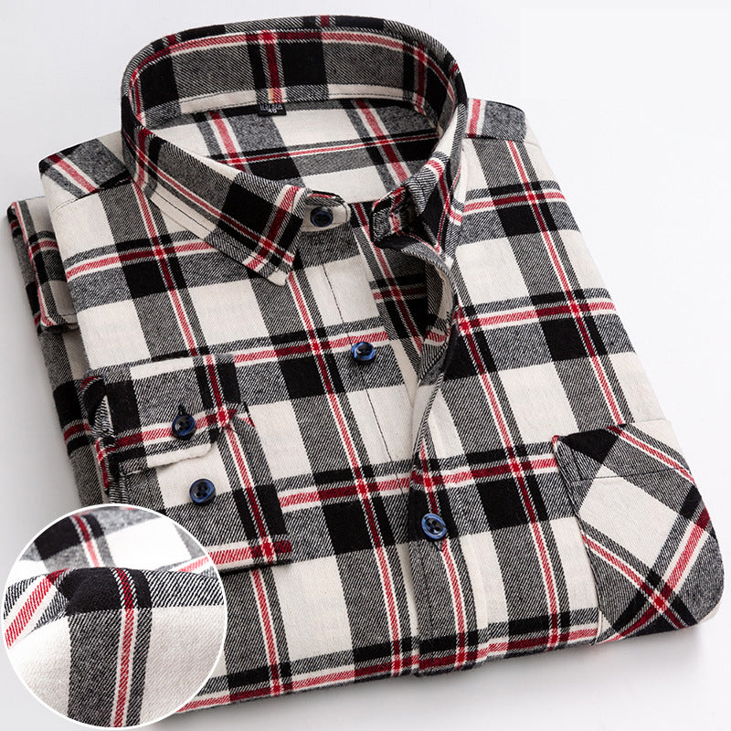 Kariertes Langarmhemd