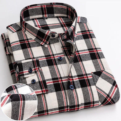 Kariertes Langarmhemd