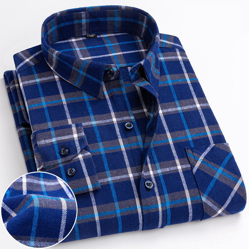 Kariertes Langarmhemd