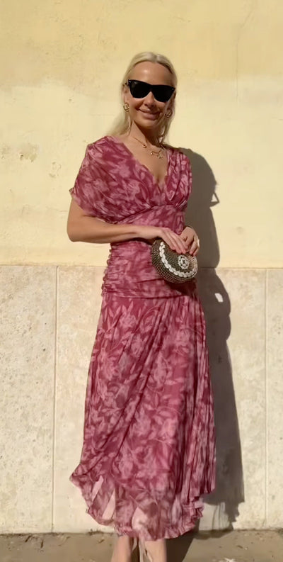 Sophie - Elegantes Kleid mit Blumenmuster