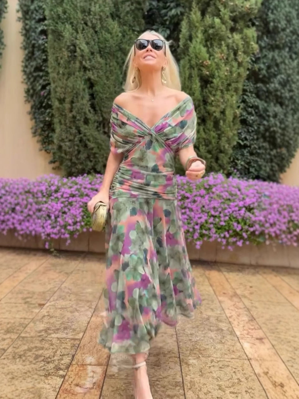 Sophie - Elegantes Kleid mit Blumenmuster