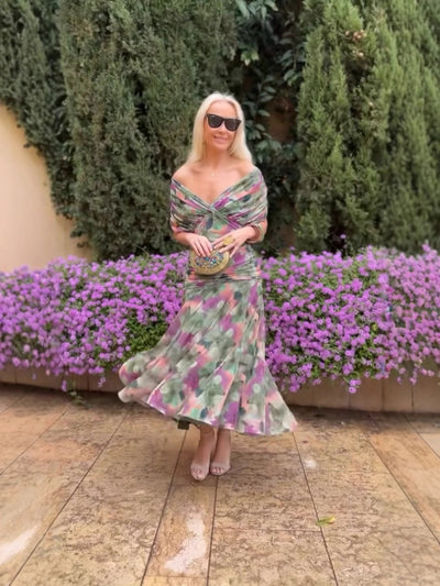 Sophie - Elegantes Kleid mit Blumenmuster