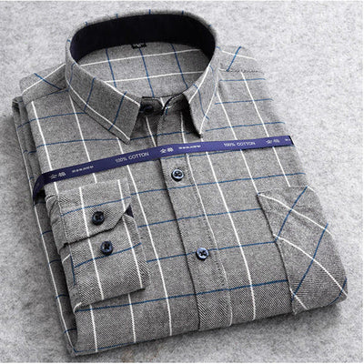 Kariertes Langarmhemd