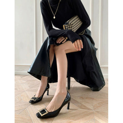 Narella™ | Elegante Sandalen mit mittelhohem Absatz und eckiger Spitze