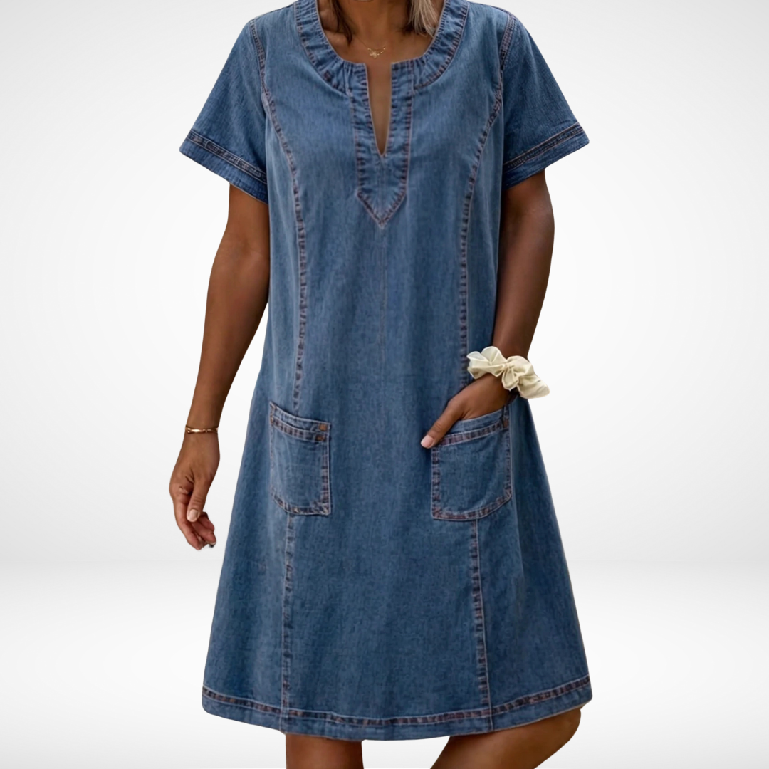 Sofia | Weiches Denimkleid