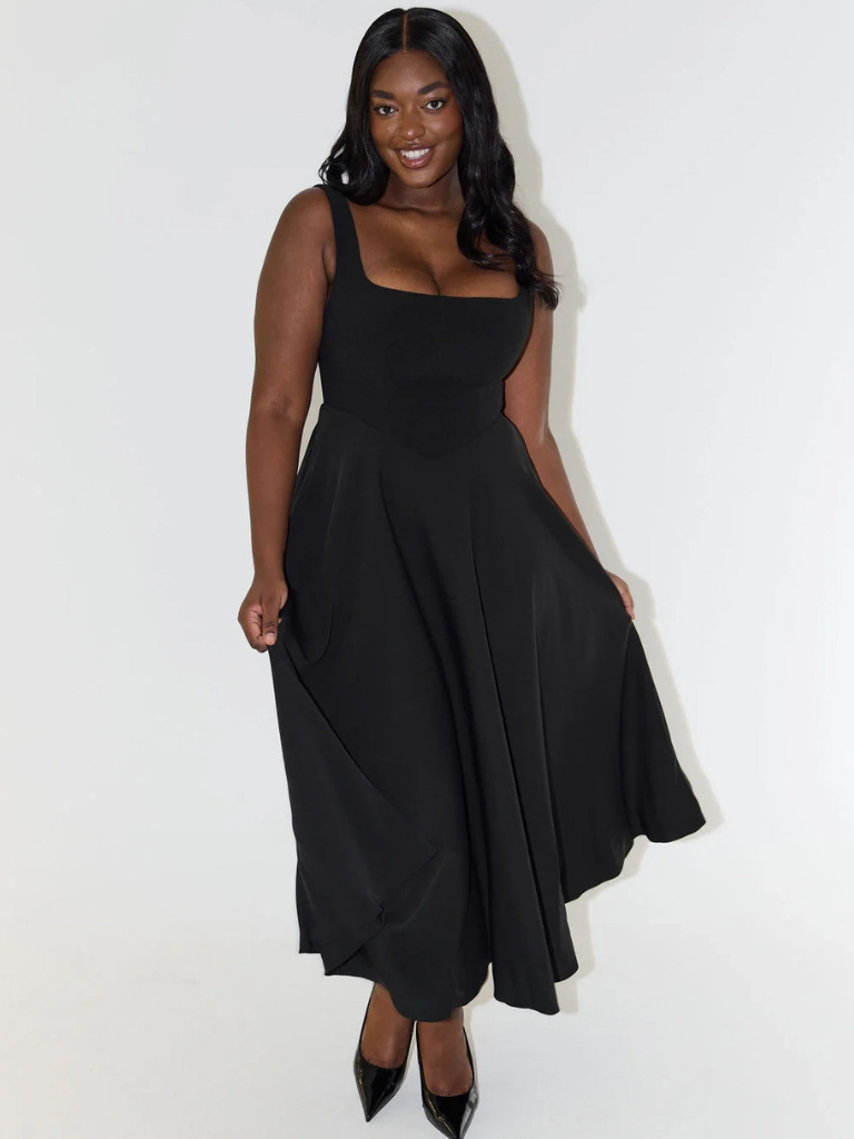 Grace - Elegantes Midi-Kleid