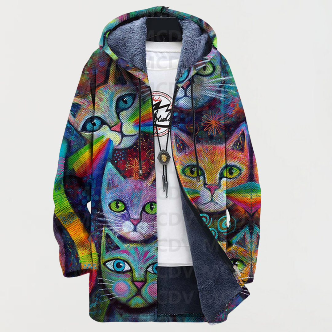 Luna | Regenbogen Katze Hoodie