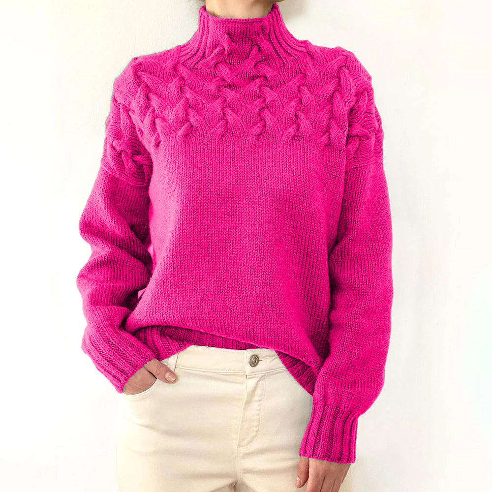 Elena | Warmer Strickrollkragen