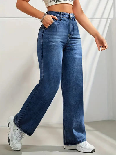 Damen Jeans mit weitem Bein