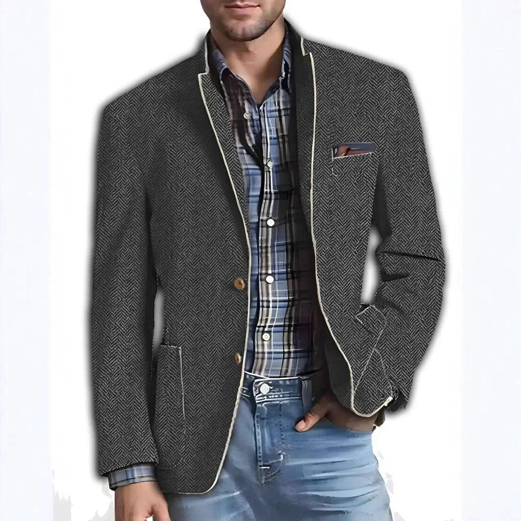 Marc | Elegante Bedruckte Anzugjacke für Herren