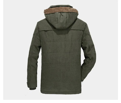 Thermischer Winterparka für Herren mit mehreren Taschen