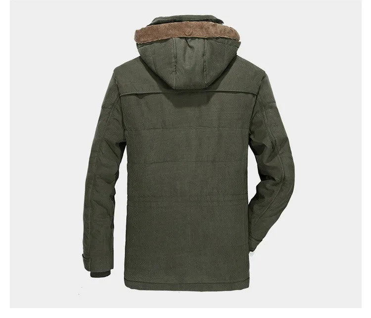 Thermischer Winterparka für Herren mit mehreren Taschen