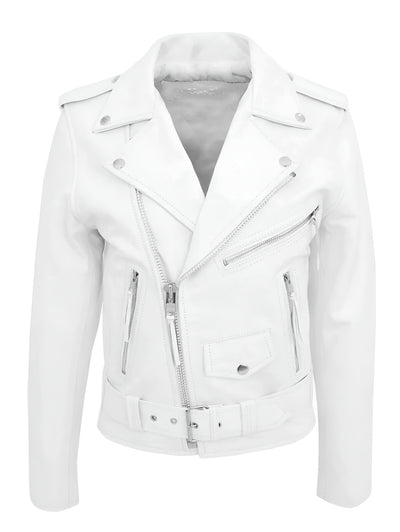 Austin™ | Klassische Biker-Lederjacke