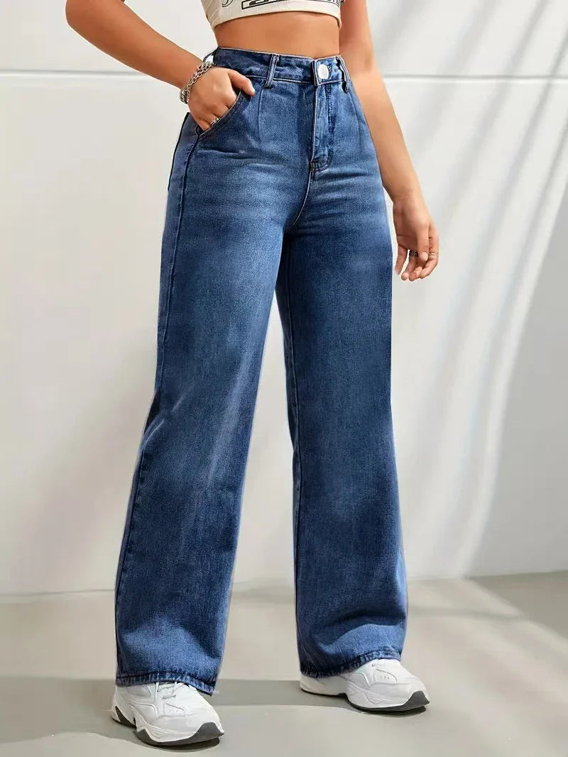 Damen Jeans mit weitem Bein