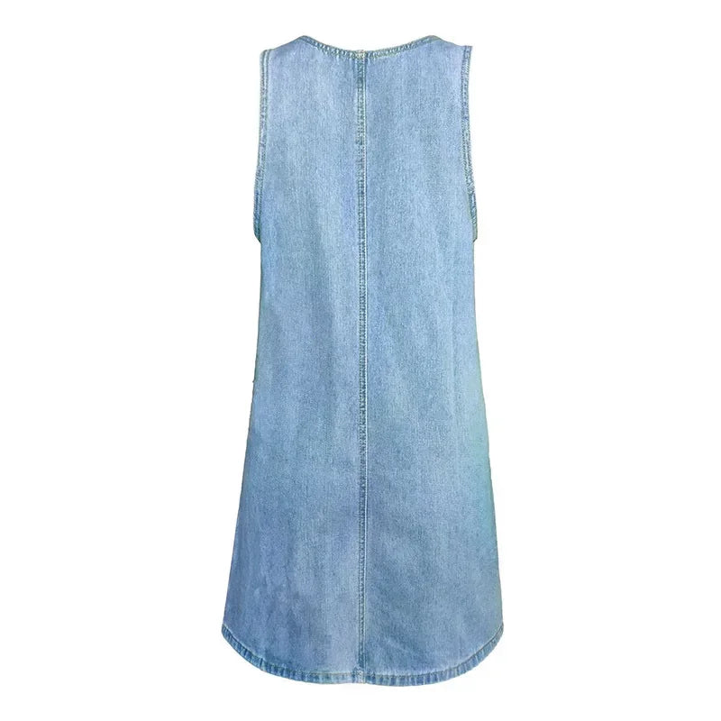 Sofia | Praktische und Leichte Denim Sommerkleid