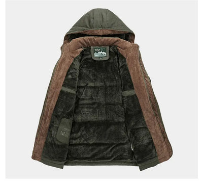 Thermischer Winterparka für Herren mit mehreren Taschen
