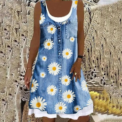 Sofia | Weiches und Elegantes Denimkleid