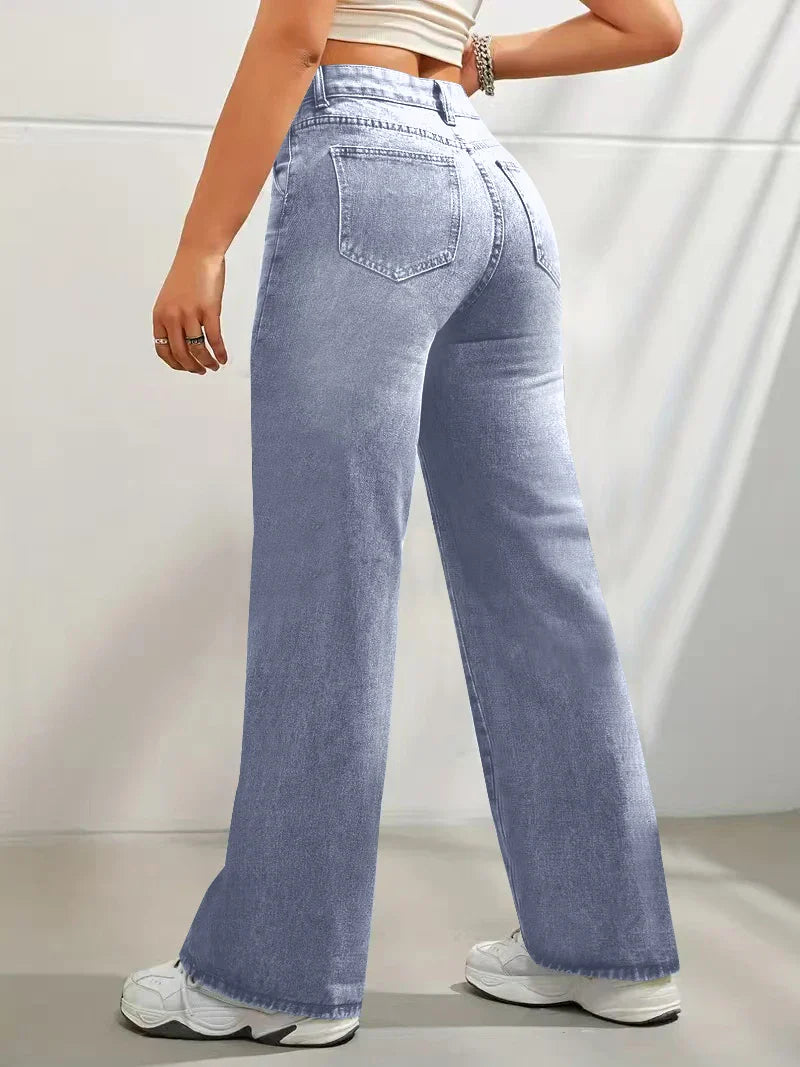 Damen Jeans mit weitem Bein