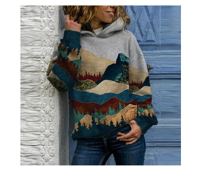 Suna™ – Hoodie Waldmotiv Komfort