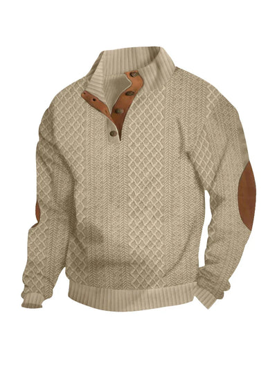 Marc: Pullover mit Stehkragen aus Jacquard, Komfort und zeitloser Stil.
