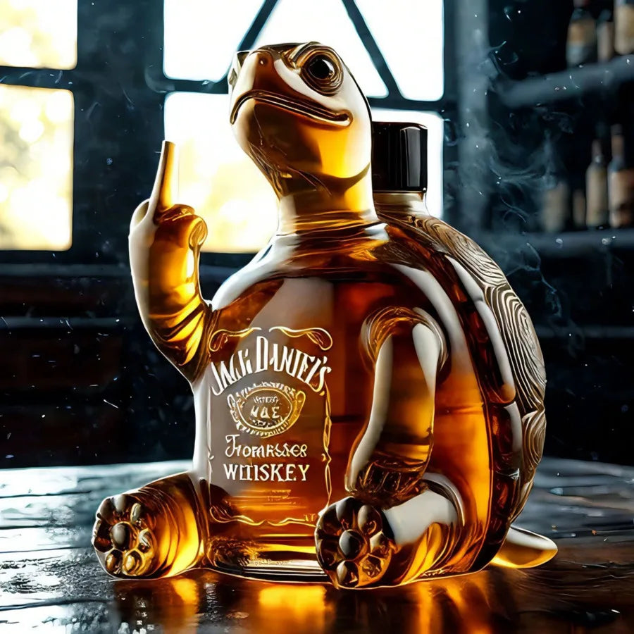 Schildkröte | Lustiger Whiskey-Dekanter mit Tiermotiv