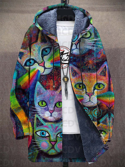 Frederica | Geometrischer Katzen Hoodie