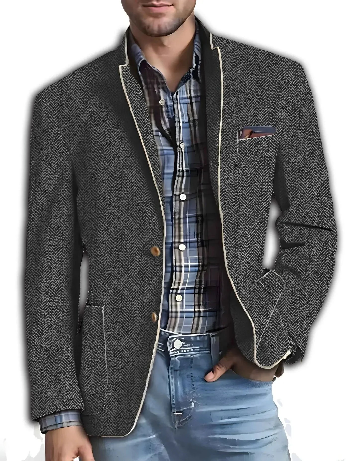 Marc | Elegante Bedruckte Anzugjacke für Herren